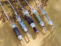 Trinity Gemstone Pendulums . Crystal Points, Crystal Spheres . Large