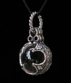 13th Century Magicians Scrying Ball Pendants . Sizes Small to Large "AAA" Gem Quality Crystal Quartz set in Sterling Silver