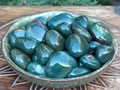 Bloodstone Tumbled Gemstone . Medium . Set of Two . Healing, Success, Protection, Prosperity, Justice, Creativity, Talent