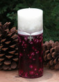 Ruby Wish . Vanilla Pomegranate Candle 2.5x6 . Fertility, Beauty, Rebirth, Divination, Luck, Prosperity, Abundance, Wishes, Faerie Workings
