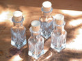 Glass Crystalline Square Corked Vials 3ml - Set of 4