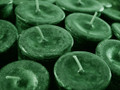 Mistletoe Votives Set of 6 . Winter Solstice, Luck, Love, Protection from Evil Faeries