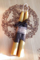 Old World Pure Beeswax Taper Candles ~ Hand Dipped