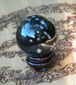 Snowflake Obsidian Crystal Gemstone Sphere . Peace, Balance, Change, Growth, Deflecting Negative Energies, Stress and Anxiety