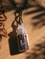 Witches Shield ~ Spell Bottle Charm Necklace ~ Protection from Evil, Psychic Vampires, Self Defense, Banishing Baneful Energies