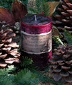 Sugared Cranberry . Twelfth Night Holiday Pillar Candle 3x4 . Baked Sugared Cranberry, Cinnamon Stick, Orange Zest, Vanilla