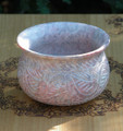 Mystic Leaves Soapstone Cauldron Pot . Large . Hand Carved for Burning Incense & Resins . Smudge Pot . Burning Vessel
