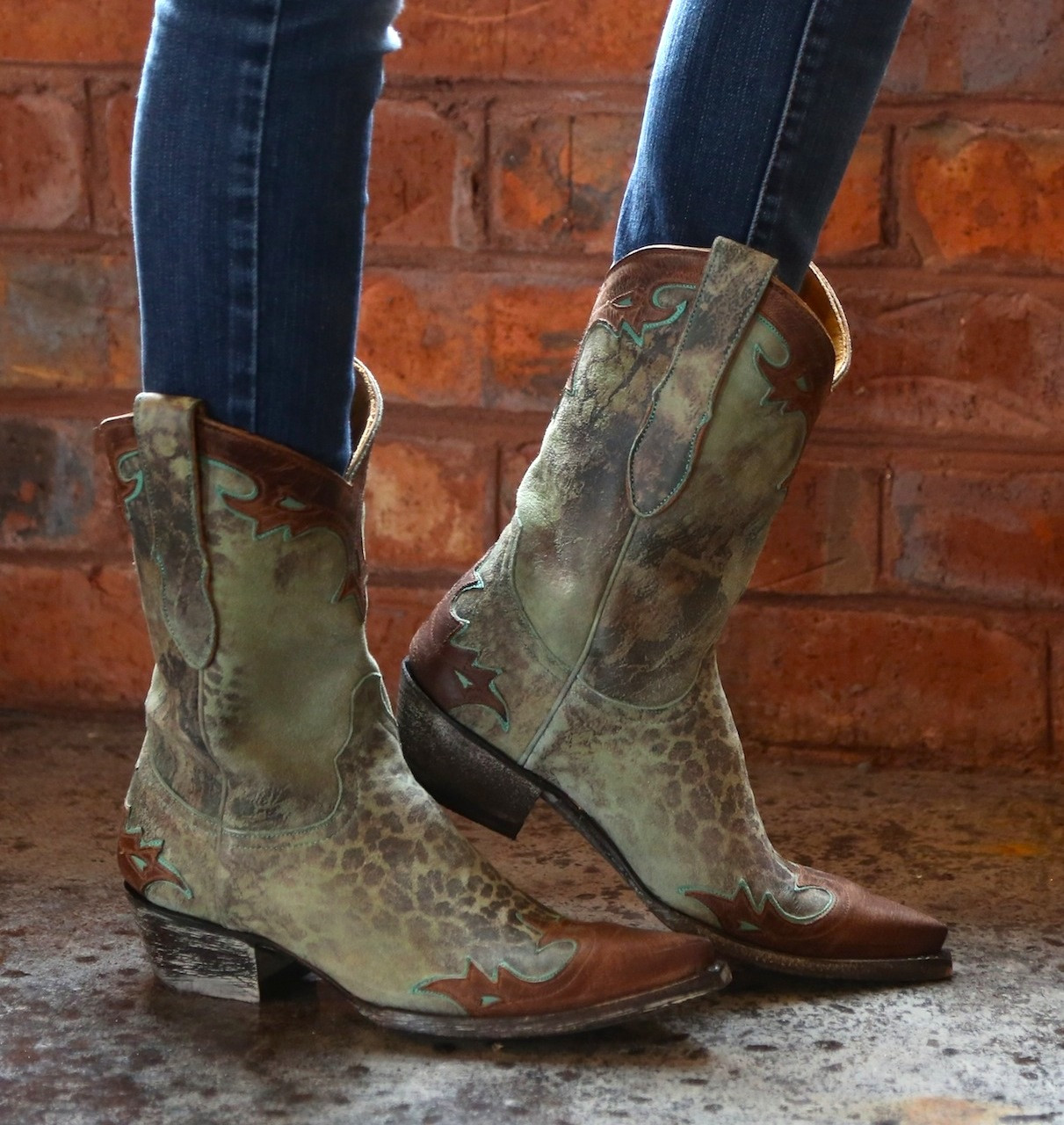 Old Gringo Villa Turquoise Cowgirl Boot L060 99