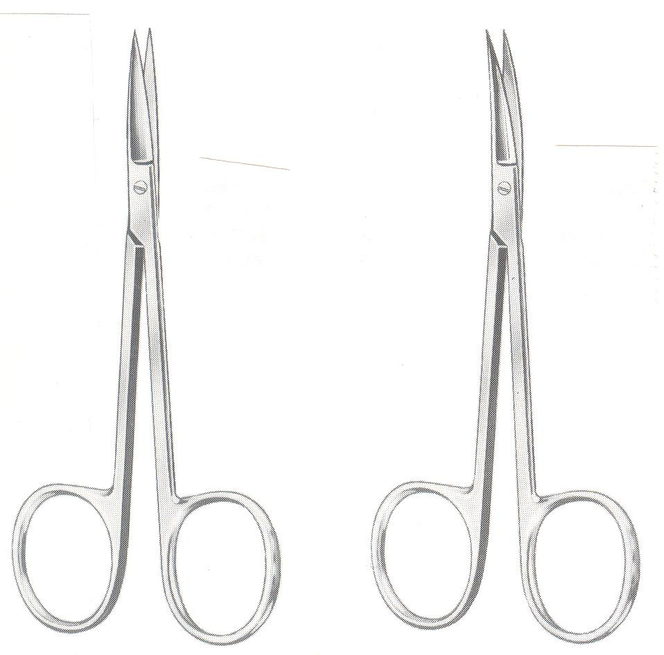 Iris Scissors, Straight or Curved, 41/2" EC11138S PREFERRED PRODUCTS