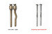 Fabspeed's Secondary Catbypass Pipes save 5lbs over the factory catalytic converters.
