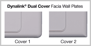 Dynalink Dual Cover facia wall plates