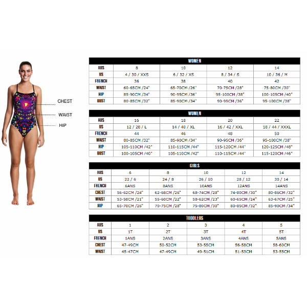 Adidas Swimsuit Size Chart