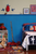 Painted birch beadboard as tall wainscoting. Perfect for a boy's bedroom