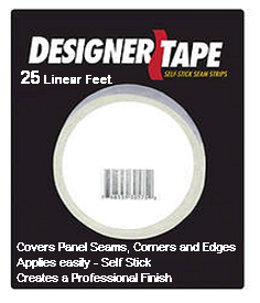 Designer Seam Tape to finish edges, joints and corners