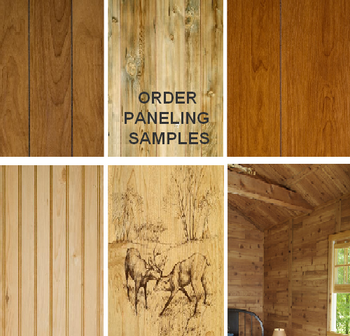 Select a plywood wall paneling sample, add to cart, then check out!  Add additional samples to the cart, if you want to see more than one.  Each sample is $2.00