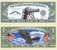 2nd Ammendment One Million Dollar Bill