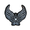 Winged Star Rhinestone Motorcycle Helmet Patch