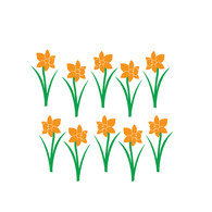 Daffodils Flower Wall Decals