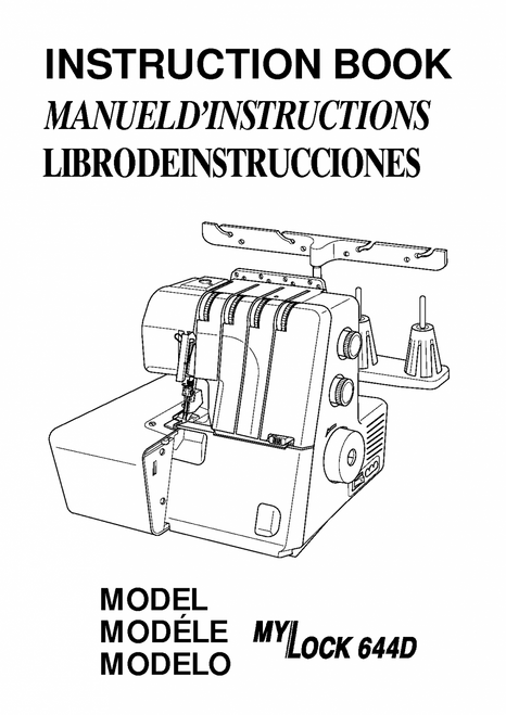 Janome Mylock 644D Overlocker PDF Instruction Manual