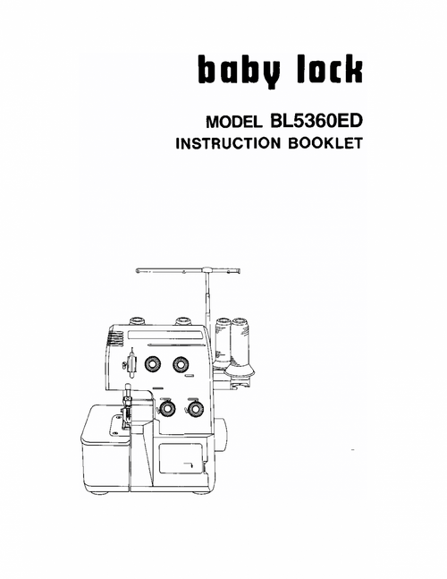 Globe Overlocker Instruction Manual
