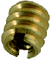 6-32 Brass Threaded Insert SMALL EXTERIOR
