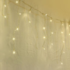 200 LED Warm White Christmas Icicle Lights
