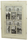 Shabby Chic Wood Multi Photo Frame 10 Open for 4x6 Cream