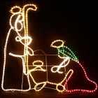 110CM High Nativity Manger Scene Christmas Motif Rope Lights