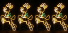 Animated 360CM Long 4 Deers Christmas Motif Rope Lights