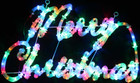 Animated LED 'Merry Christmas' Multi Colours Sign Motif Rope Lights