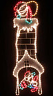 Animated 118CM Santa Climbing Chimney Christmas Motif Rope Lights