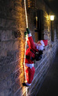 Santa Climbing Clear Rope Lights Christmas Decoration 2M