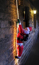 Santa Climbing Clear Rope Lights Christmas Decoration 2M