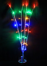 32 LED 4 Branches Multi Colours Battery Twig Lights