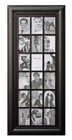 Shabby Chic Wood Multi Photo Frame 18 Open for 4x6 Black
