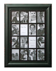Shabby Chic Wood Multi Photo Frame 16 Open for 4x6 Black