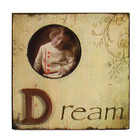 Country Shabby Chic Pale Yellow "Dream" Photo Frame