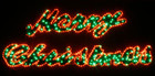 Large 2M LED Merry Christmas Sign Motif Red LED Rope Lights