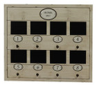 60CM Shabby Chic Cream Wood Keys Wall Plaque with Blackboards