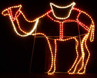 121CM Wide Nativity Standing Camel Christmas Motif Rope Lights