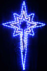 Animated 120CM LED Flashing White Blue Nativity Star Christmas Motif Rope Lights