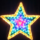 Animated 102CM LED Flashing Red Blue Green Yellow Star Christmas Motif Rope Lights