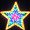 Animated 102CM LED Flashing Red Blue Green Yellow Star Christmas Motif Rope Lights