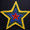 Animated 102CM LED Flashing Red Blue Green Yellow Star Christmas Motif Rope Lights