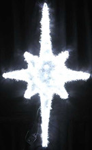 Animated 119CM LED Flashing White Nativity Star Christmas Motif Rope Lights