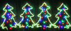 Animated 61CM High 4 LED Christmas Trees Motif Rope Lights