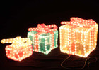 32CM Set of 3 3D Christmas Gift Box Motif Rope Lights