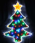 Animated 95CM LED Christmas Tree Motif Rope Lights