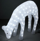 45CM 3D Acrylic Deer Doe Eating with 120 White LED Christmas Lights