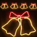 Animated 320CM Long 4 Bells Christmas Motif Rope Lights